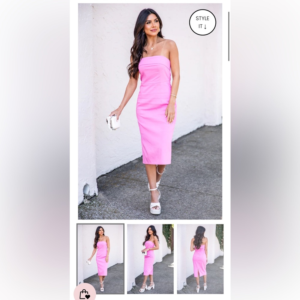Pink Lily - “this isn’t goodbye” midi dress